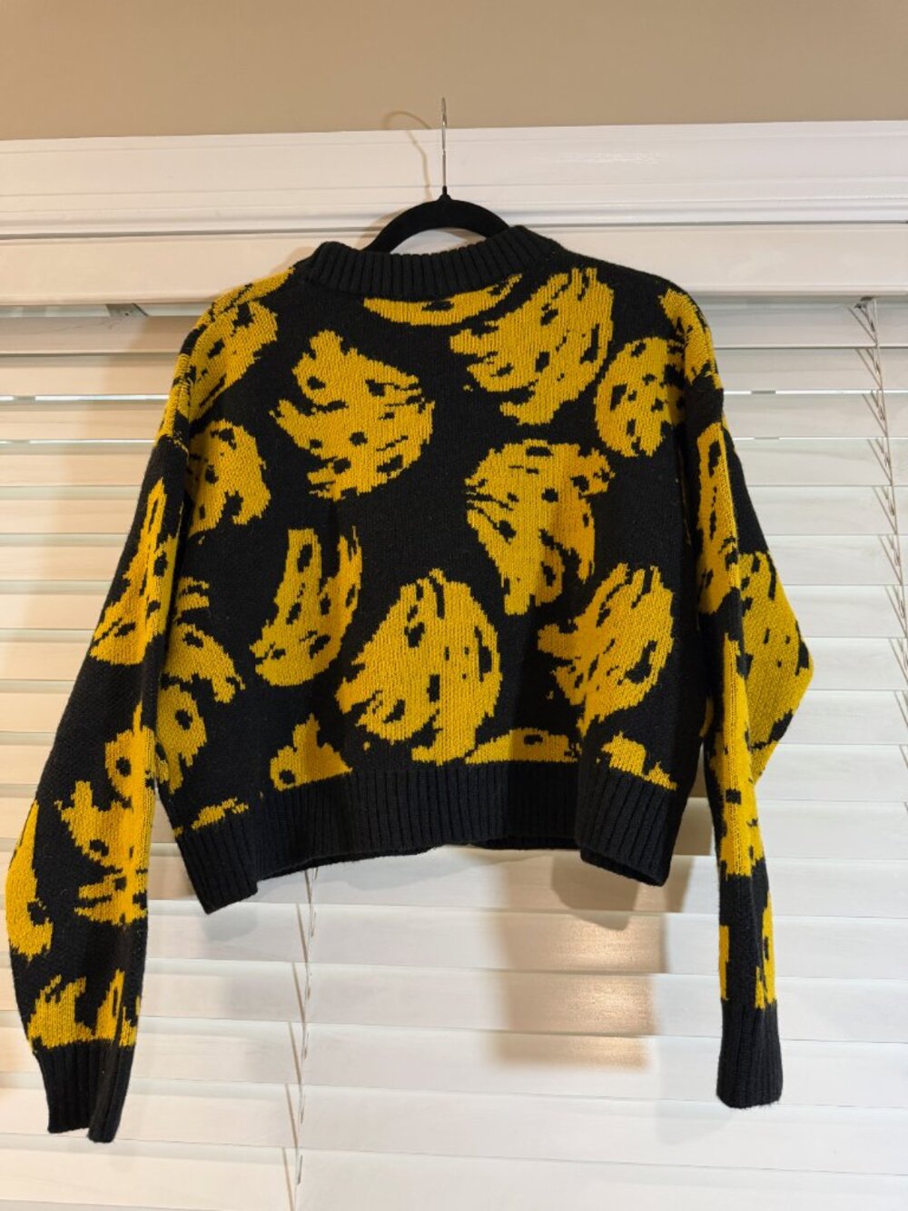 FARM Rio Bossa Banana Black Knit Cardigan Size S NWT - Picture 4 of 4